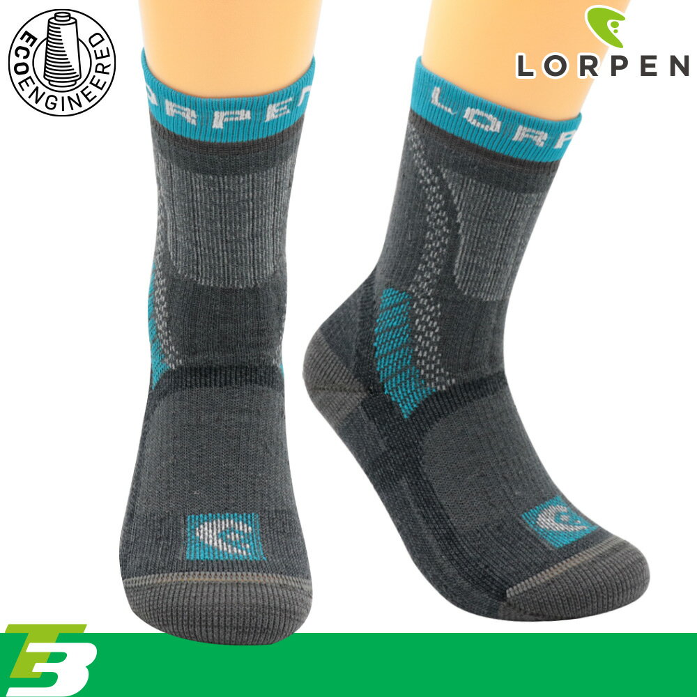 Lorpen T3 女 Primaloft 美麗諾羊毛登山襪 ECO T3HWE(IV) / 城市綠洲 (襪子 羊毛襪 保暖襪 中筒襪)