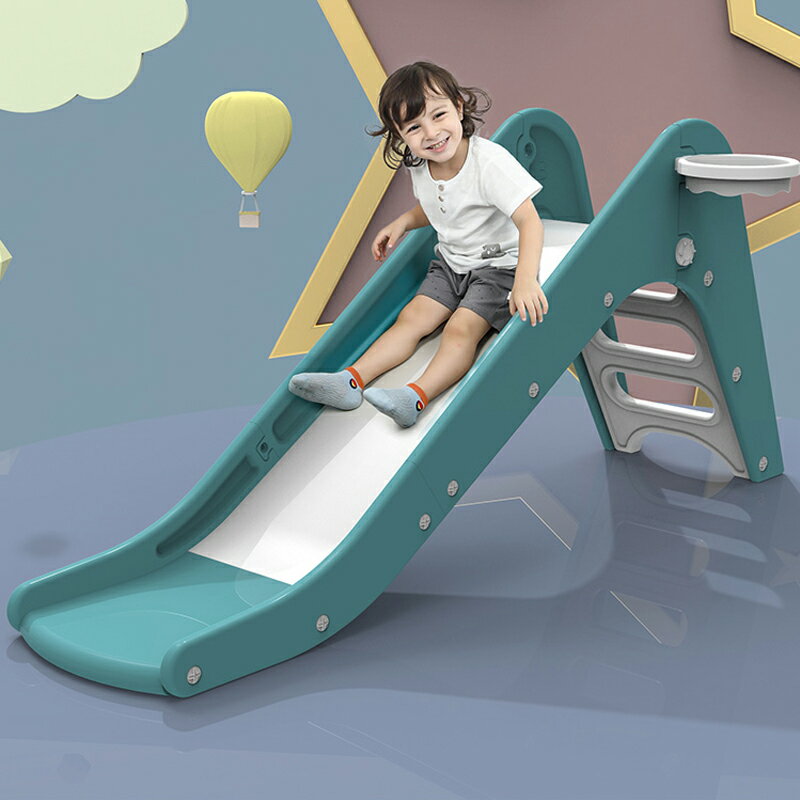 免運 兒童滑滑梯室內家用小型寶寶滑梯加高加長單個多功能小孩玩具北歐 兒童節禮物