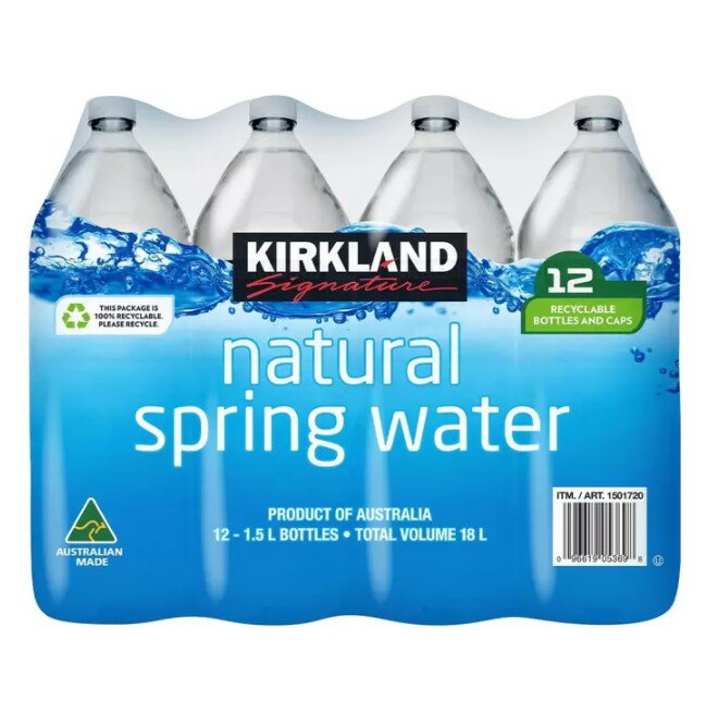 Kirkland Signature 科克蘭 泉水1.5公升 X 12瓶