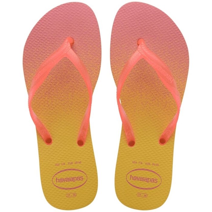 havaianas 哈瓦士 巴西人字拖 女款 Fantasia 漸層粉黃 涼鞋 拖鞋 夾腳拖 海灘鞋＊夏日微風＊