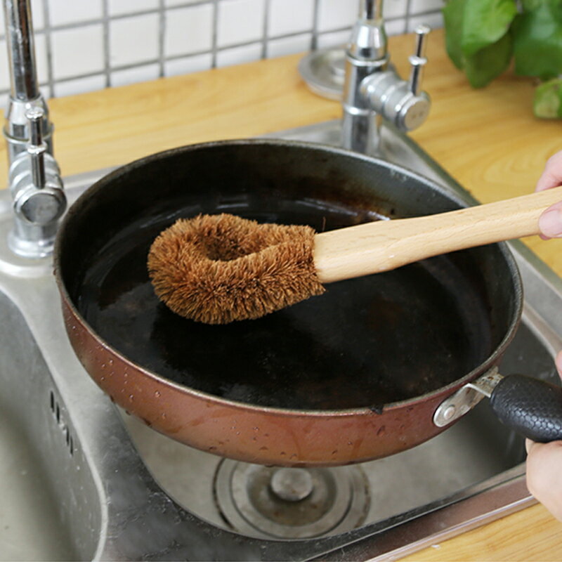 刷鍋神器椰棕洗鍋刷鍋刷子廚房用刷長柄清潔洗刷鍋碗刷子清潔刷