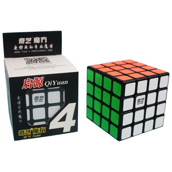 魔方格 啟源四階魔術方塊 4x4x4(黑底6.2cm)161/一個入{定199} 比賽專用 奇藝四階魔方 四節魔術方塊~首161