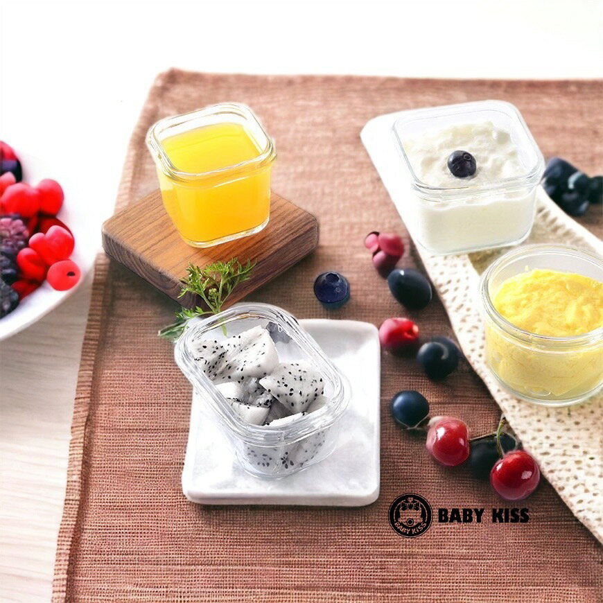 韓國Glasslock寶寶副食品強化玻璃保鮮盒3入組/分裝盒（送矽膠湯匙） 9