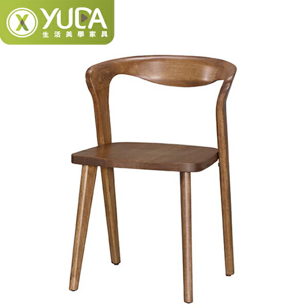 【YUDA】克森 實木 餐椅/休閒椅/書桌椅 J23S 519-5