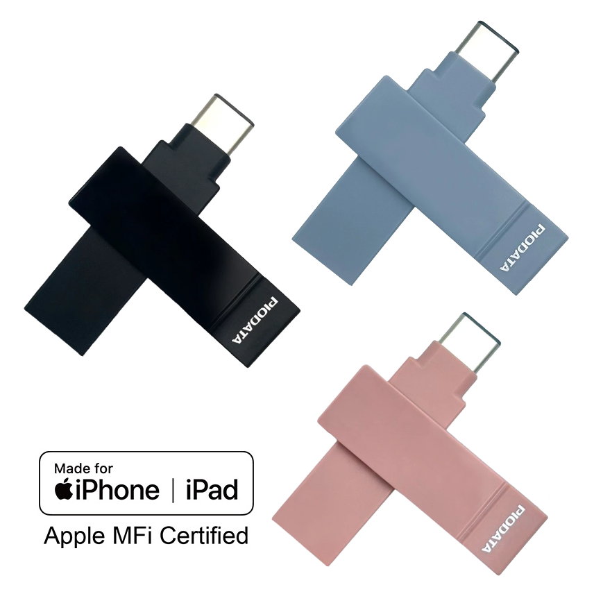 PIODATA iXflash USB-C/USB-A 雙用 隨身碟 32 64G 128G 256G 512G 1TB