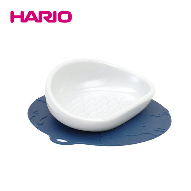 《HARIO》長毛貓專用藍色磁碗 PTS-NYL-DBU 30ml
