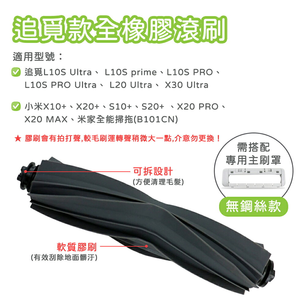 適用 小米 米家全能掃拖機器人 X10+ S10+ 追覓 L10S Prime 配件 濾網 拖布 邊刷 主刷 0