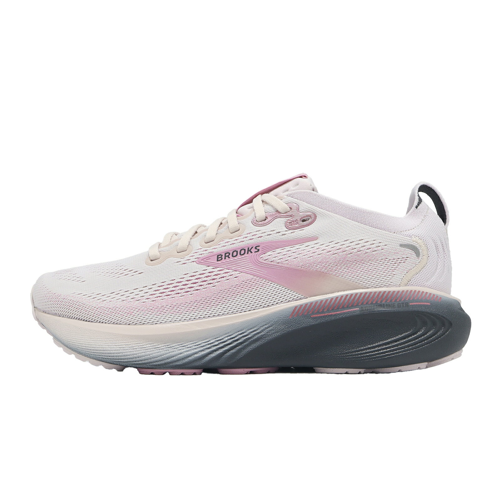 Brooks 慢跑鞋 Adrenaline GTS 25 女鞋 灰 粉紅 緩震 支撐 運動鞋 1204431B693