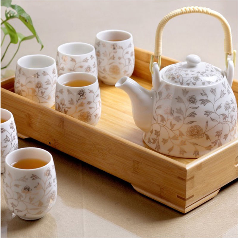 免運 茶具套裝組合 茶具套餐加強版景德鎮陶瓷功夫茶具整套裝水壺家用茶壺茶杯托盤