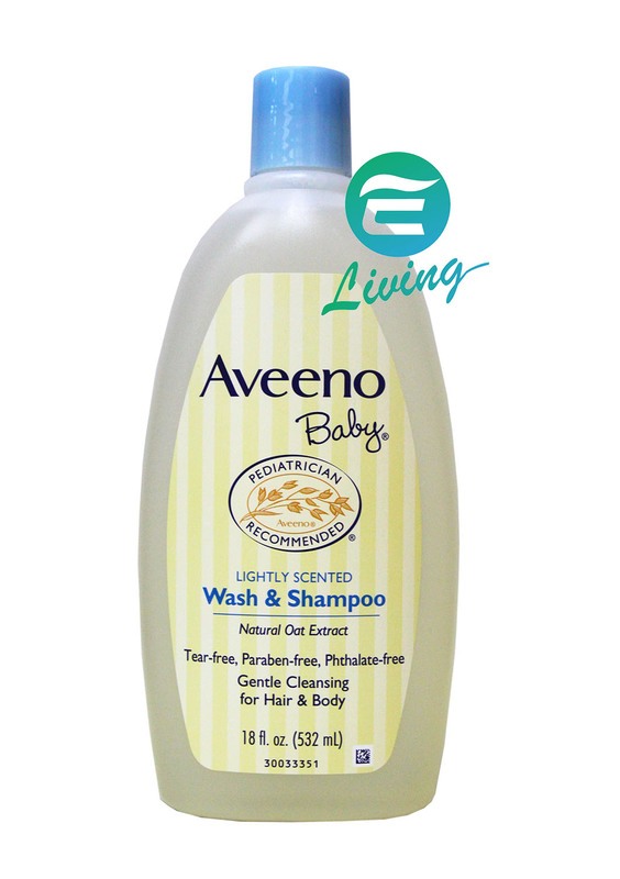 Aveeno Baby 燕麥寶寶溫和洗髮精沐浴乳 2合1 大瓶裝 18oz/532ml【APP下單最高22%點數回饋】