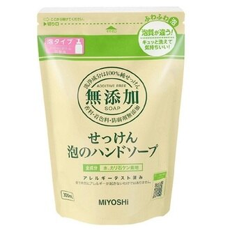 🌸 春日購物節 日本品牌【MiYOSHi】無添加泡沫洗手乳 補充包300ml=四入組=