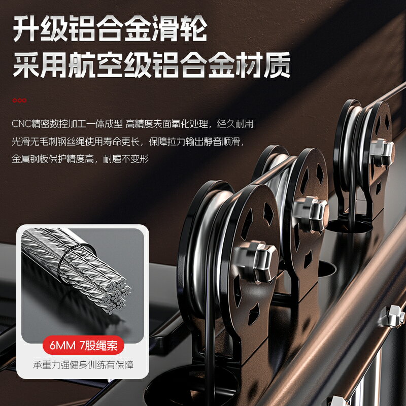 專業重型加厚綜合訓練器龍門架健身家用器材機多功能一體史密斯機