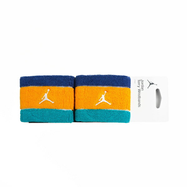 Nike Jordan M Terry [J1004300465OS] 腕帶 2入 運動 打球 健身 吸濕 排汗 藍綠