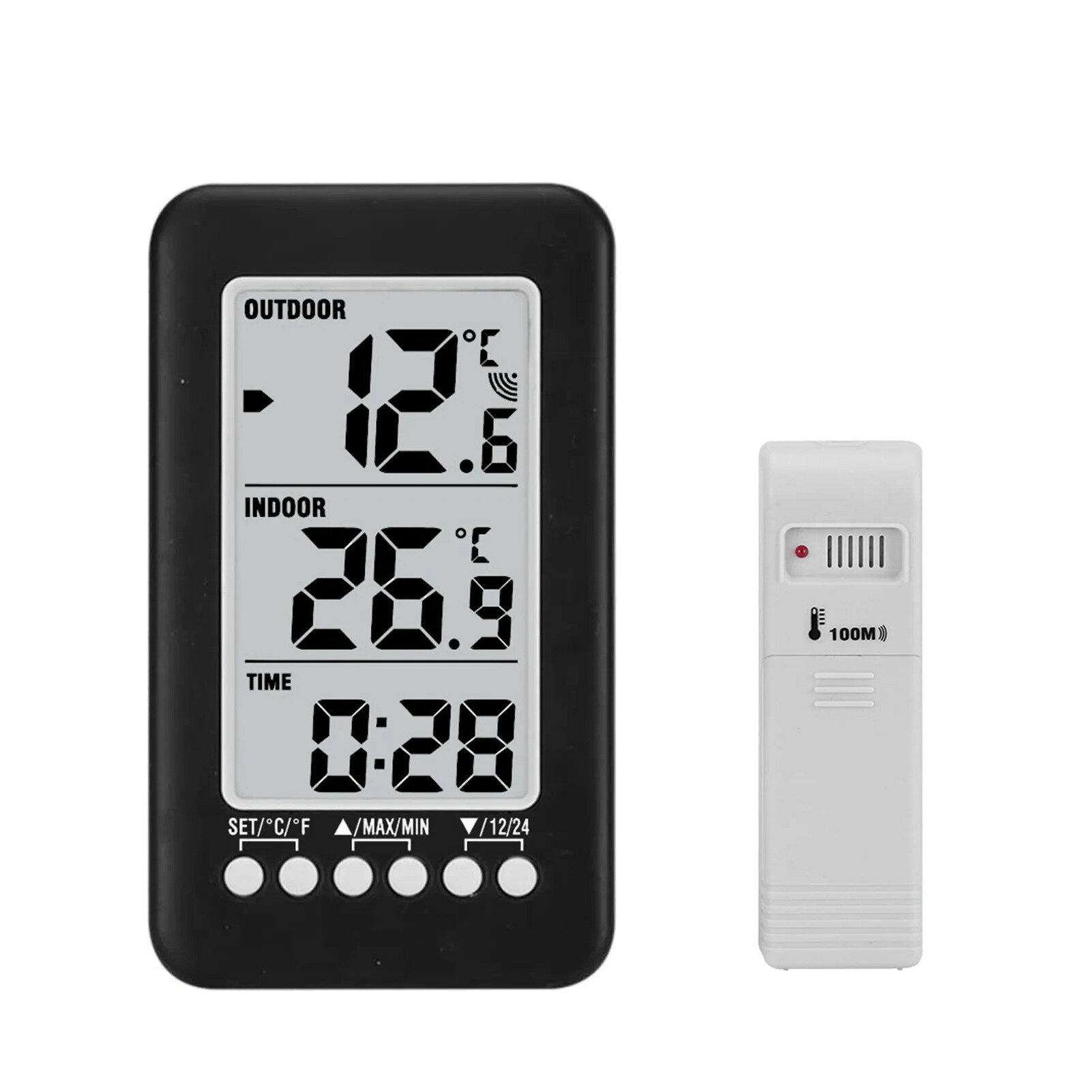 新款室內外溫度計無線溫度計家用冰箱冰庫最大最小記憶