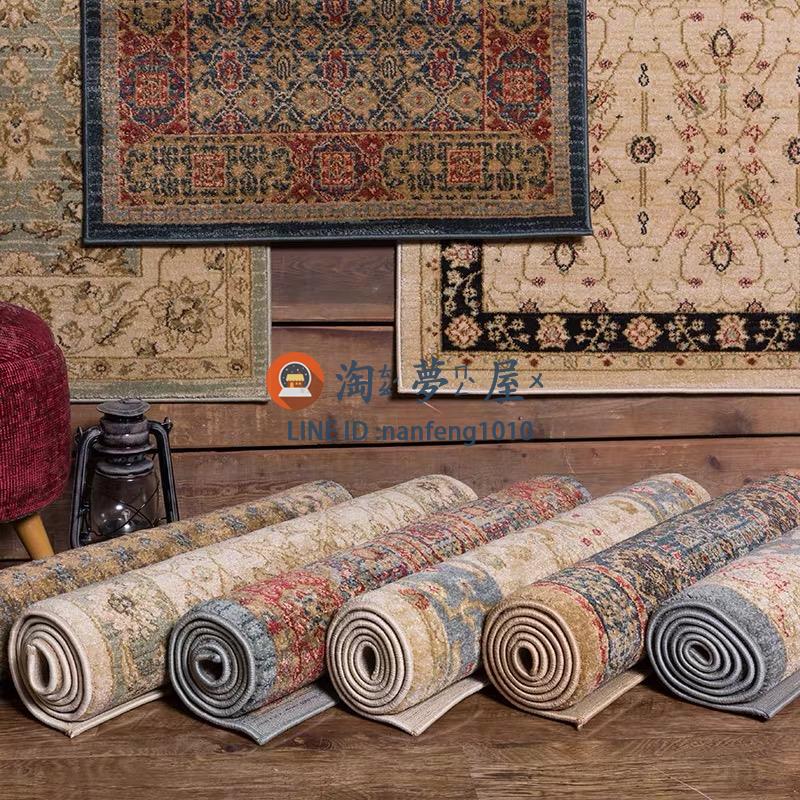 80*120cm（ 加密加厚） 加厚仿羊絨地毯北歐客廳臥室沙發民族風美式鄉村復古淘夢屋
