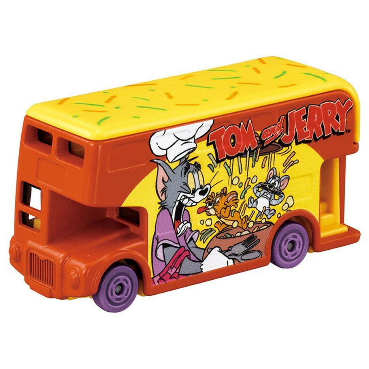 【震撼精品百貨】湯姆貓與傑利鼠 Tom and Jerry~TOMICA多美小汽車湯姆貓與傑利鼠-巴士咖*95915