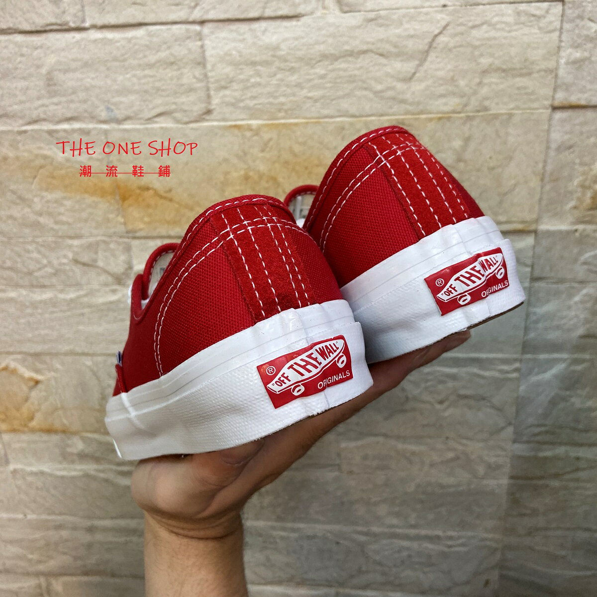 TheOneShop VANS Og Authentic Lx VAULT 紅色經典款帆布鞋VN0A4BV905D
