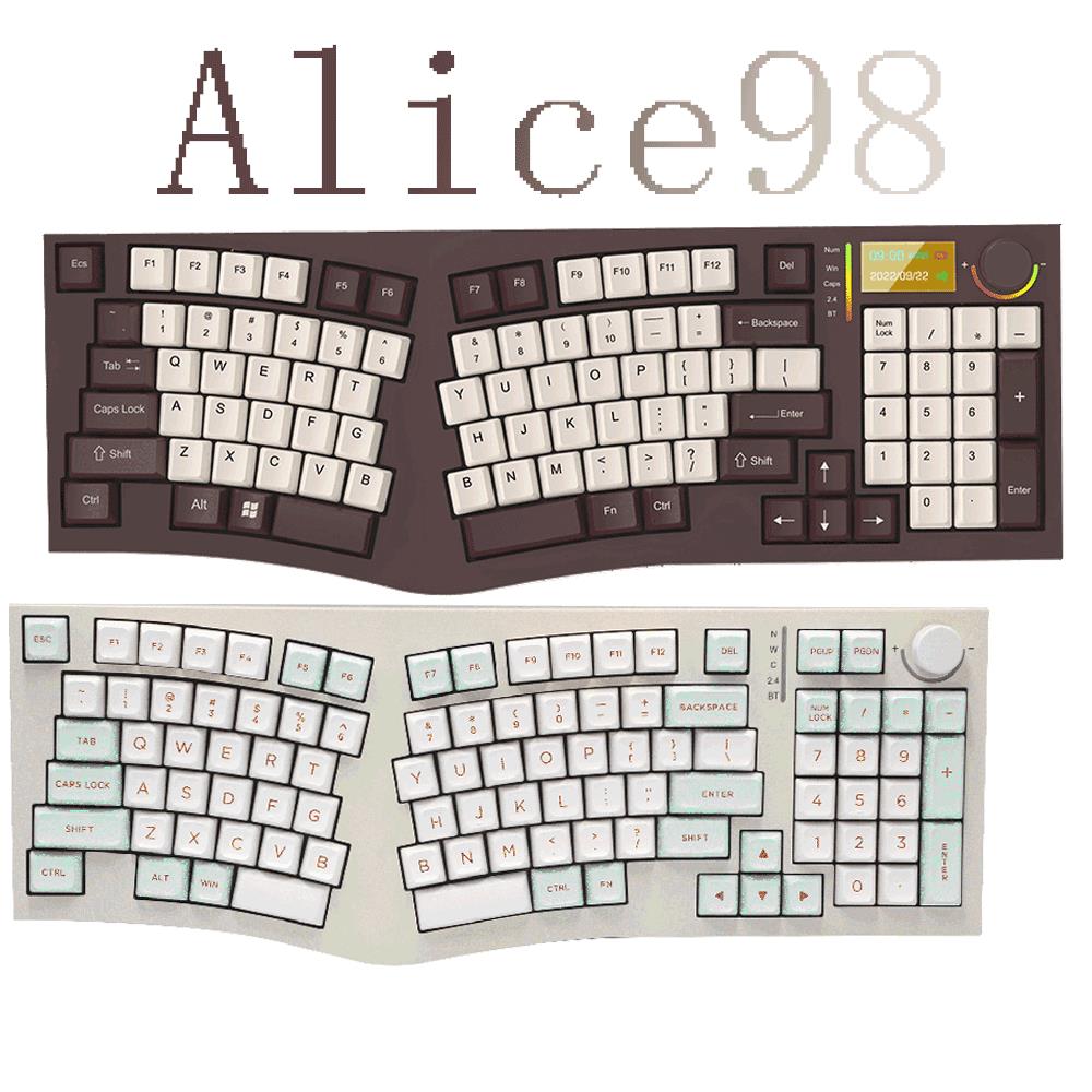 {公司貨 最低價}Feker Alice98 RGB三模無線gasket結構 人體工程學熱插拔機械鍵盤