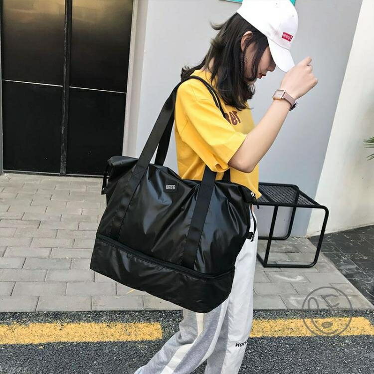 大容量手提收納簡約便攜行李出行包短途旅行包包女男 雙11全館免運