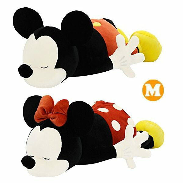 迪士尼 慵懶 睡覺抱枕 米奇 米妮 M號 Mocchi Disney 日本正版 該該貝比日本精品 ☆