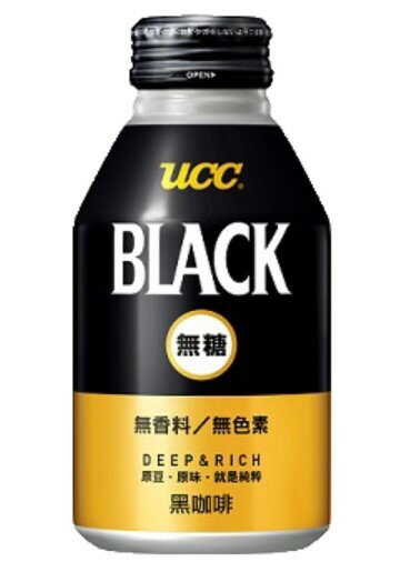金時代書香咖啡【UCC】BLACK 無糖咖啡 (275g24入) UC275-24BK