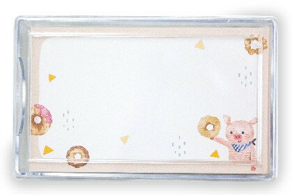 大賀屋 小豬 甜甜圈 名片卡 名片 便條紙 小信紙 卡片 臺灣製 zakka T00130048