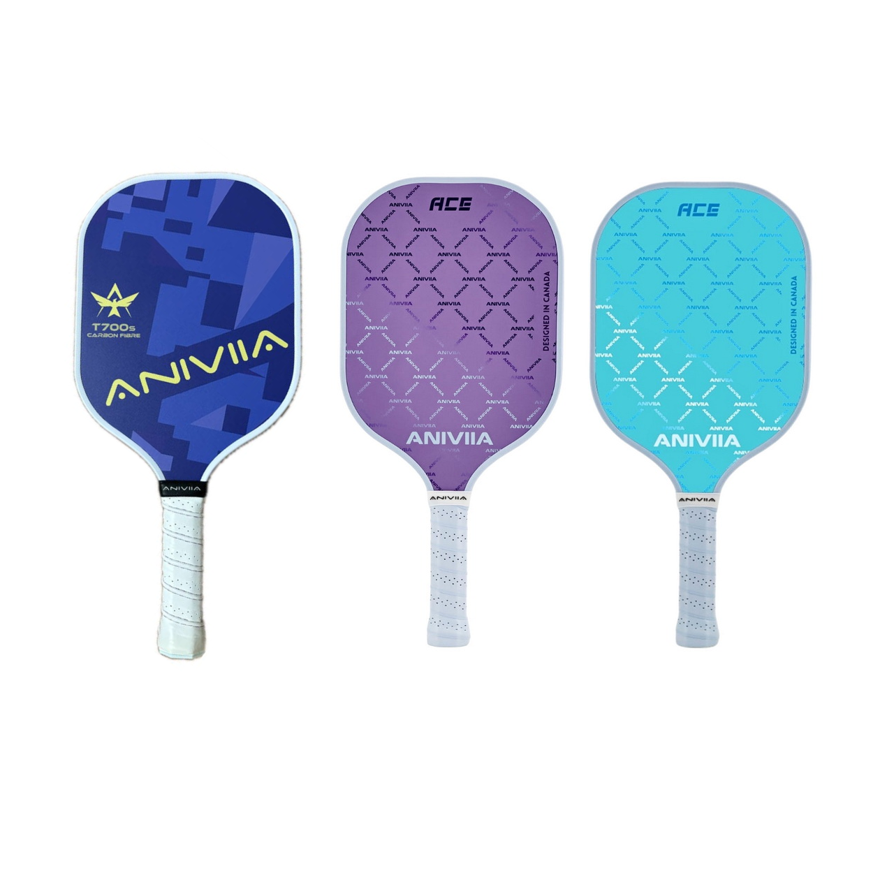 Aniviia 匹克球球拍 Voltic Ace 入門拍 日本Toray碳纖維T700s質 紫藍【iSport愛運動】