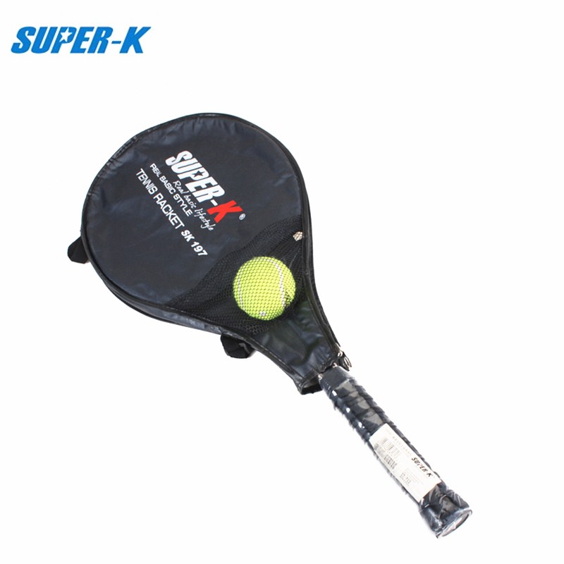 SUPER-K/獅普高SK197鋁合金網球拍套裝網球拍贈1個訓練網球+拍套