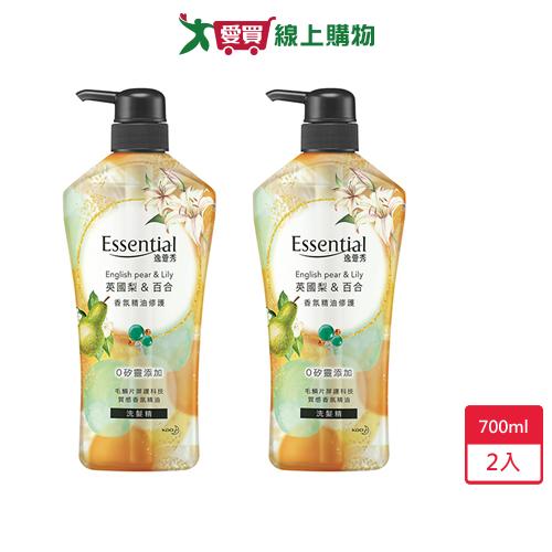 逸萱秀香氛精油洗髮精英國梨百合700mlx2入【愛買】
