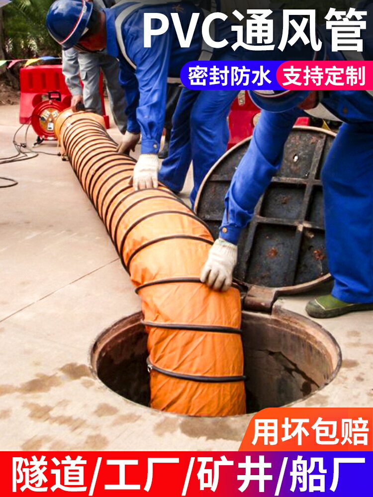排風管軟管通風管道排煙尼龍布塑膠排氣管煙道囪高溫伸縮螺旋風管