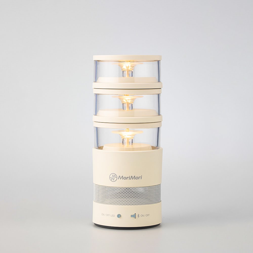 【時尚生活】《MoriMori》LASMO Speaker 多功能LED燈 小夜 氣氛燈 照明燈 分離式 藍芽音響 露營