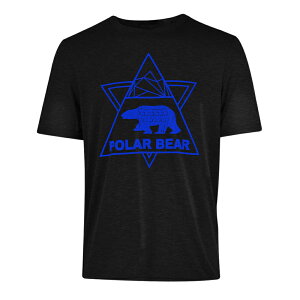 【POLAR BEAR】男彈性吸排PB疊字印花T恤-19T07