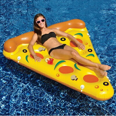 游泳圈充氣救生圈-超大披薩造型加厚水上活動坐騎浮板73ez7【獨家進口】【米蘭精品】