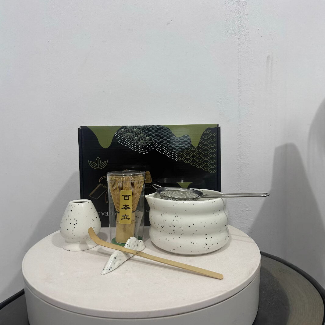 新款日式抹茶器套裝百本立打蛋器工具茶筅茶刷宋代點茶用具
