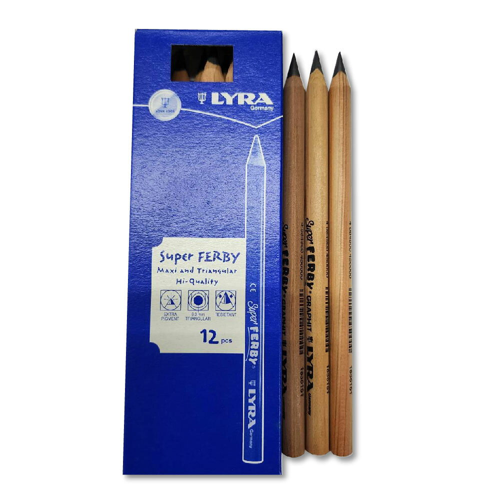 【德國 LYRA】 兒童三角原木鉛筆 17.5cm x 12支入 /盒 1830101