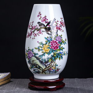 新中式景德鎮陶瓷花瓶客廳插花電視柜干花瓷器裝飾品家居飾品擺件