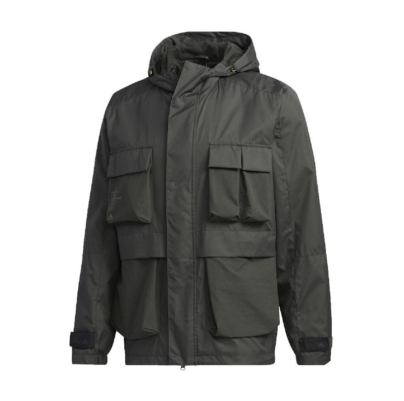 【毒】Adidas TH Windbreaker 運動 休閒 工裝外套 風衣 綠 男款 GF4013【領券折222｜Cube卡+APP下單最高10%回饋】