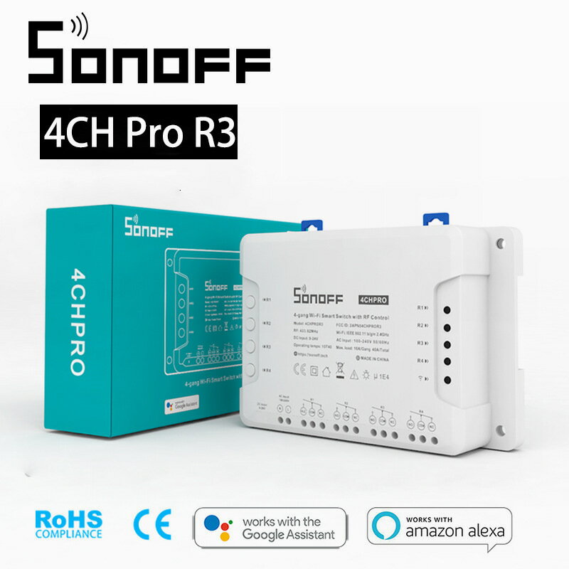Sonoff 4CH Pro R3 智能家居開關 四路控制器 手機遠程控制定時