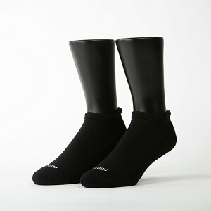 FOOTER 素色美學氣墊防磨船短襪 除臭襪 運動襪 襪子 氣墊襪 短襪 黑 (男-K32L/XL)