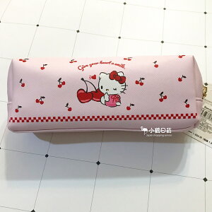 日本 sanrio 三麗鷗 Hello Kitty 雙層大容量筆袋 化妝包｜小鶴日貨