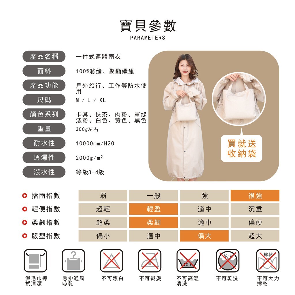 日韓時尚輕便透氣加長款雨衣 日本森系雨衣 藝文女士雨衣 戶外雨衣 連身雨衣 長款雨衣 情侶雨衣 機車雨衣 機車雨 8