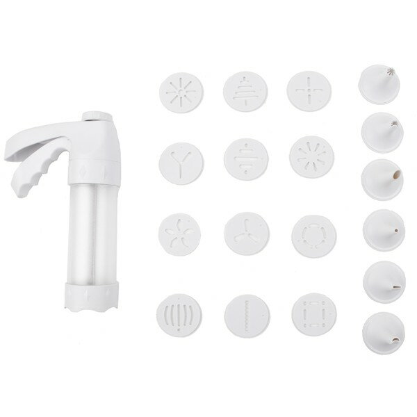 【嚴選&現貨】曲奇餅乾模具槍 餅乾槍 餅乾模具 奶油裱花嘴 裱花槍 錶花嘴 擠花嘴 擠花工具 錶花工具 裱花工具烘焙工具 5