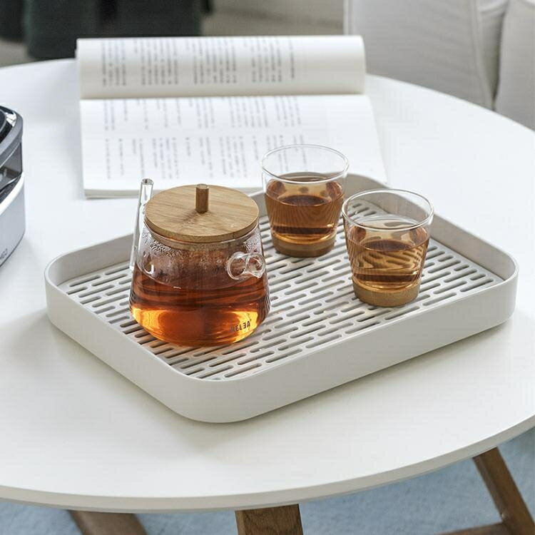 放杯子的托盤家用杯架瀝水架茶杯茶具裝玻璃杯收納盒置物架晾杯架