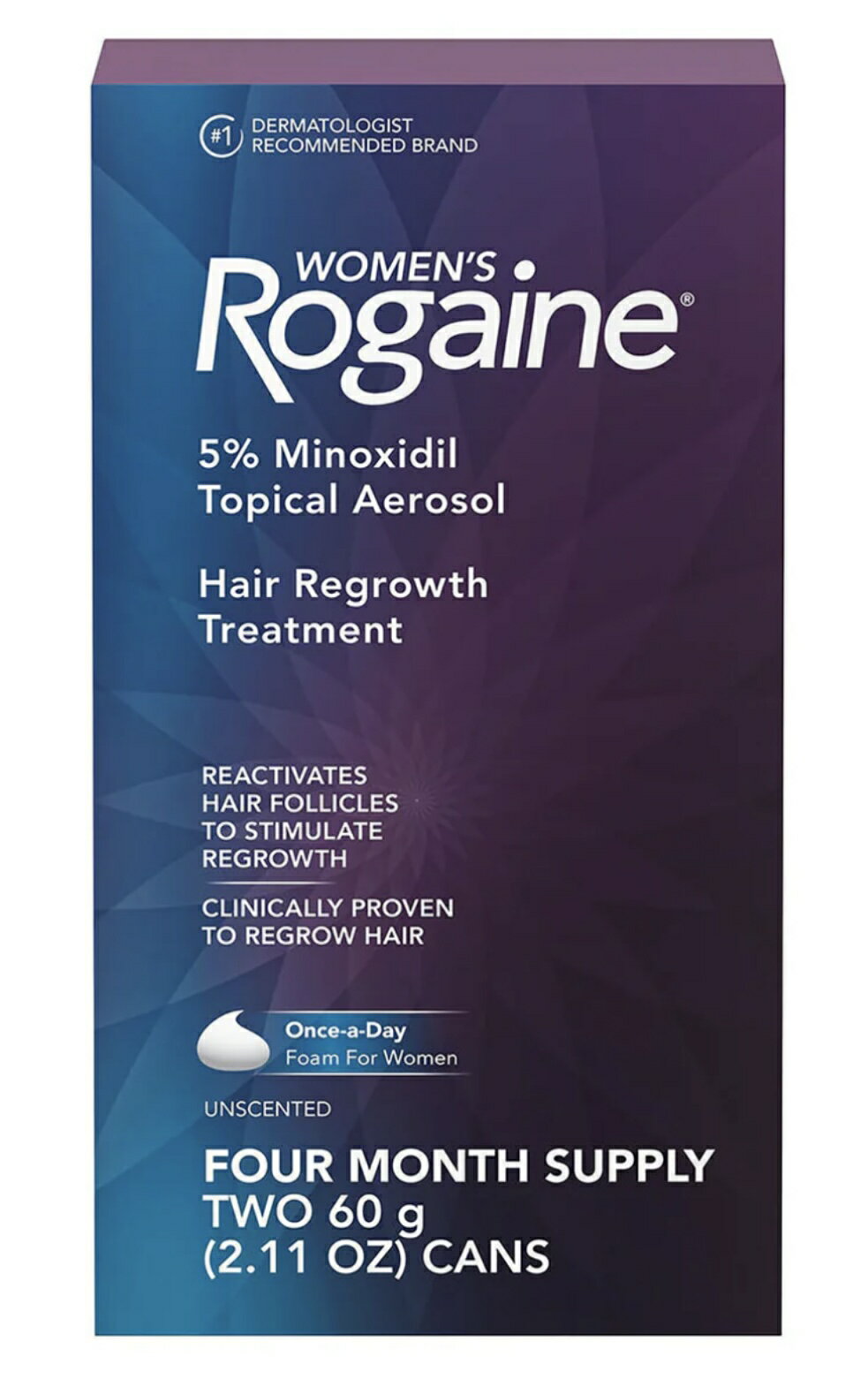 美國直送  rogaine 5% 泡沫幕斯 [女性專用]  盒裝2瓶裝