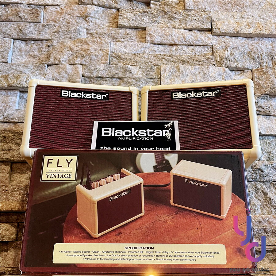 現貨可分期 黑星 Blackstar Fly3 Stereo Pack 兩顆裝 復古版 迷你 隨身 電 吉他 音箱 電腦 音響 喇叭