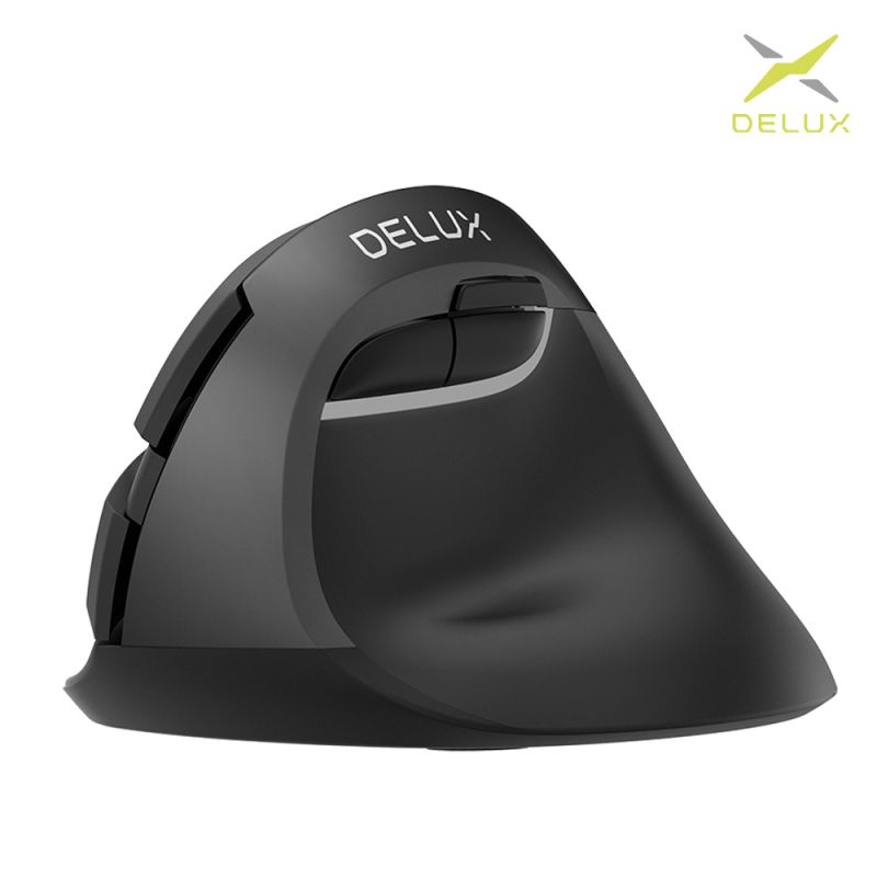 DeLUX M618mini 雙模垂直靜音光學滑鼠(電池版)【愛瘋潮】【APP下單最高22%回饋】
