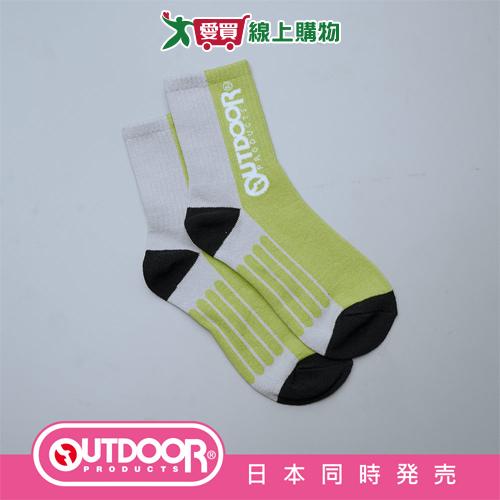 OUTDOOR 中長筒襪 23~25cm(綠) 台灣製 透氣 吸濕 快乾 中筒襪 長襪 短襪 男襪 女襪 襪子【愛買】 0