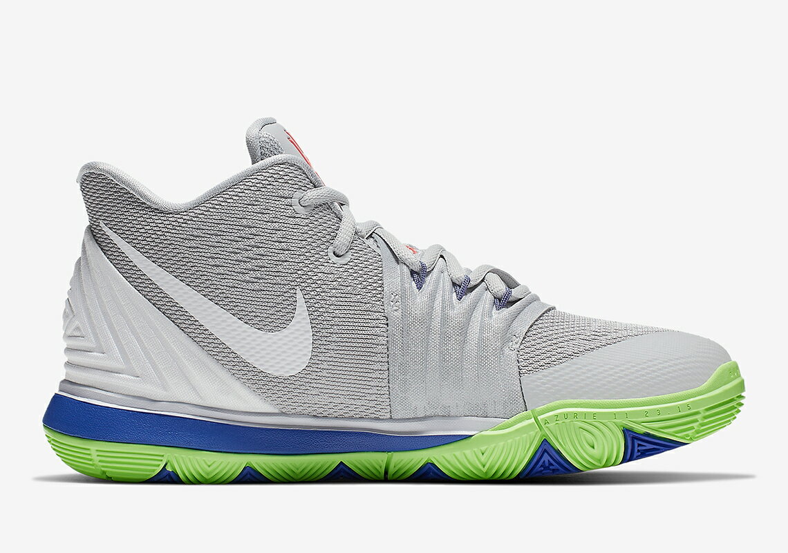 kyrie 5 grey and green