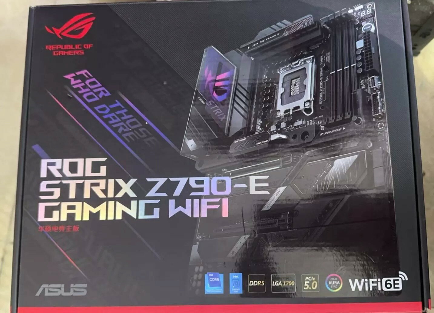 華碩ROG STRIX Z790-E主機板 三年保固 電競主機板 箱說齊全 現貨 WIFI6 支援13代 超頻 電腦組裝 DIY 主機板