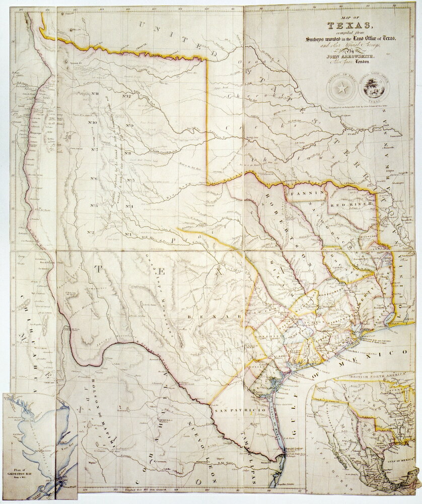 Posterazzi: Texas Map 1841 Nmap Of The Independent Republic Of Texas ...